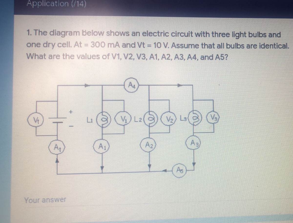 The Diagram Below Shows An Electric Circuit - Circuit Diagram