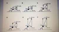 v 28.3 m/s
v = 23.1 m/s
v = 23.1 m/s
1 kg
30°
2 kg
30
1 kg
450
v, = 20 m/s
v, = 20 m/s
v, = 20 m/s
v = 40 m/s
F
v = 40 m/s
v = 28.3 m/s
2 kg
1 kg
60°
2 kg
45°
60°
v, = 20 m/s
v, = 20 m/s
V = 20 m/s
