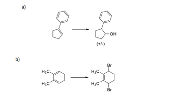 Answered: B) A) H3C. H3C 8- - (+/-) H3C. H3C -OH… | Bartleby