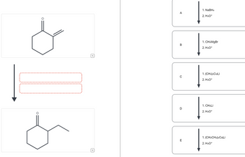 Answered: A B C D E 1. NaBH4 2. H3O+ 1. CH3MgBr… | Bartleby