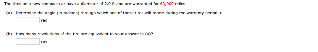 Answered: The tires on a new compact car have a… | bartleby