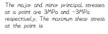 Answered: The major and minor principal stresses… | bartleby