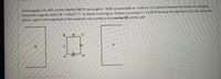 A rectangular coil, with corners labeled ABCD, has length L = 8.00 cm and width w = 4.00 cm. It is placed between the poles of a magnet
where the magnetic field is B = 4.0x10-4 T, as shown in the figure. If there is a current I = 1.4.00 A flowing through this coil in the direction
shown, what is the magnitude of the magnetic force acting on the section BC of this coil?
B W
A
