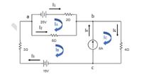 a
b
20
20V
IA
l2
14
Is
Ic
60
6A
30
IB
40
I3
15V
