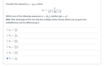 Answered: Consider The Sequence A = O Bn Bn Which… | Bartleby