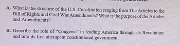 Answered: A. What Is The Structure Of The U.S.… | Bartleby