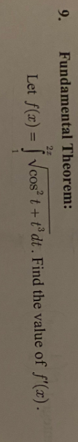 Answered Fundamental Theorem 2z Let F X … Bartleby