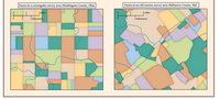 Farms in a rectangular survey area: Muskingum County, Ohio
Farms in an old eastern survey area: Baltimore County, Md.
2 mailes
2 miles
2 kilometers
2 kilometers
