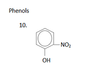 Phenols
10.
-NO2
OH
