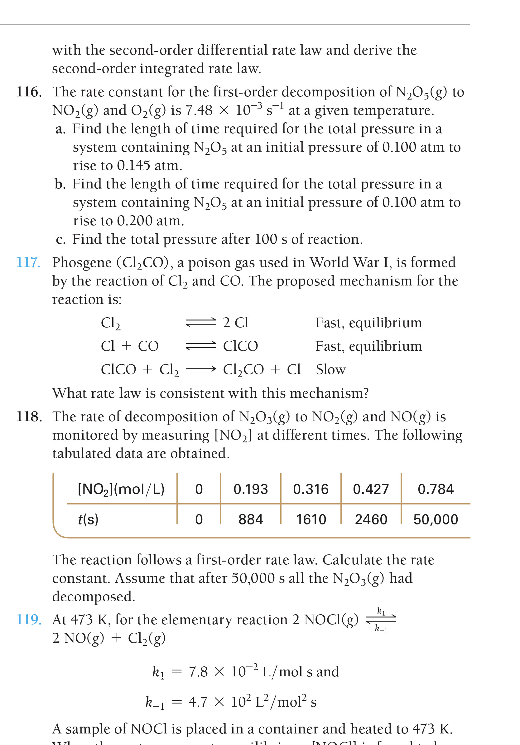 Answered with the second order differential rate bartleby