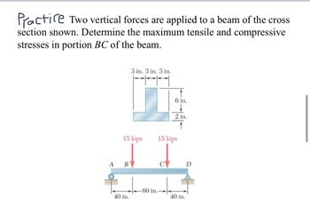 Answered: Practice Two Vertical Forces Are… | Bartleby