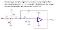 Answered: Please analyze the following circuit… | bartleby