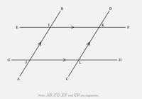 Answered: Given: line segment EF is parallel to… | bartleby