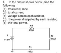 Answered: In The Circuit Shown Below , Find The… | Bartleby