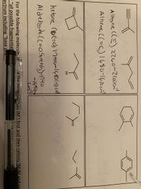 Alkgne (CE)740-2lwcn
Alhene ((=c)1480-14706
hetone Coc=c) i750-148065) cA
Aldenydecc-osmeth)nuo
-1490
For the following molecule, iustrale the molecuia (M*) first and then cations (M-Nl and ra
- "all possible fragmentat
ectrum including "base pea
all neaks and sh ow
