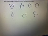 Classify the following compound as aromatic, antiaromatic, or nonaromatic.
NH
NH
H.
H.
2Focus
in Protected View
