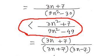 3n+7
con2-30)
3n2 +7
днг -49
(3n +7)
(3n+7) (3n-7)