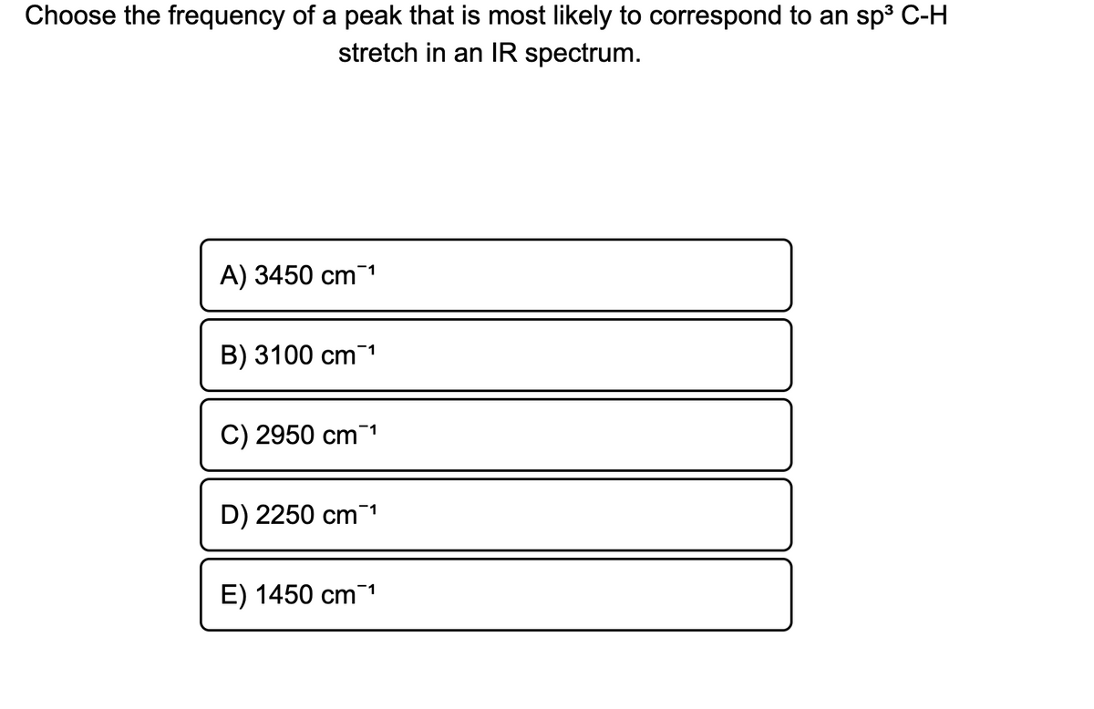 Solved (c) Choose the correct frequency for every line as