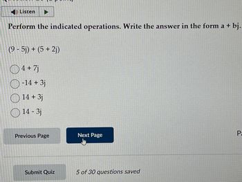 Answered: Perform The Indicated Operations. Write… | Bartleby