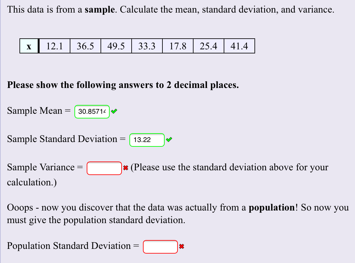 Answered This Data Is From A Sample Calculate Bartleby