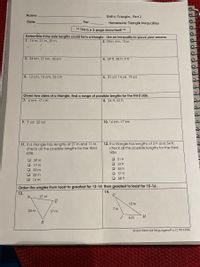 homework 6 triangle inequalities answers