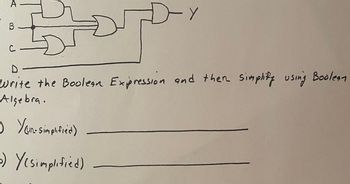 Answered: JDY D Write The Boolean Expression And… | Bartleby