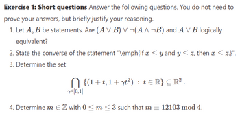 Answered: Let A, B Be Statements. Are (A V B) V… | Bartleby