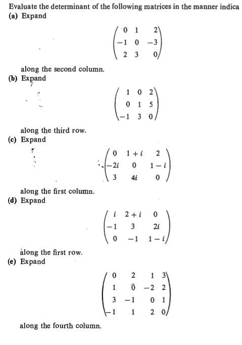 Answered Evaluate the determinant of the bartleby