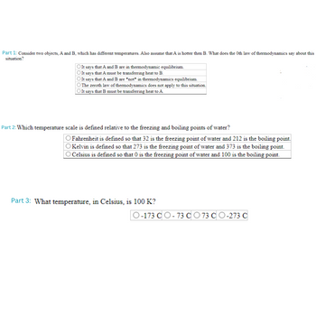 Answered: Part 1: Consider Two Objects, A And B,… | Bartleby