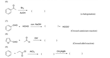 Answered: (6) Br₂ ACOH (a-halogenation) | bartleby