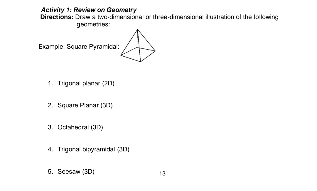 trigonal planar examples