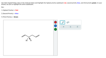 Answered: Use Cahn-Ingold-Prelog rules on the… | bartleby