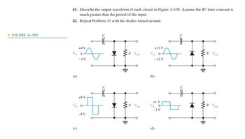 Answered: 41. Describe The Output Waveform Of… | Bartleby