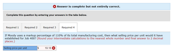 Answered: Moody Corporation uses a job-order… | bartleby