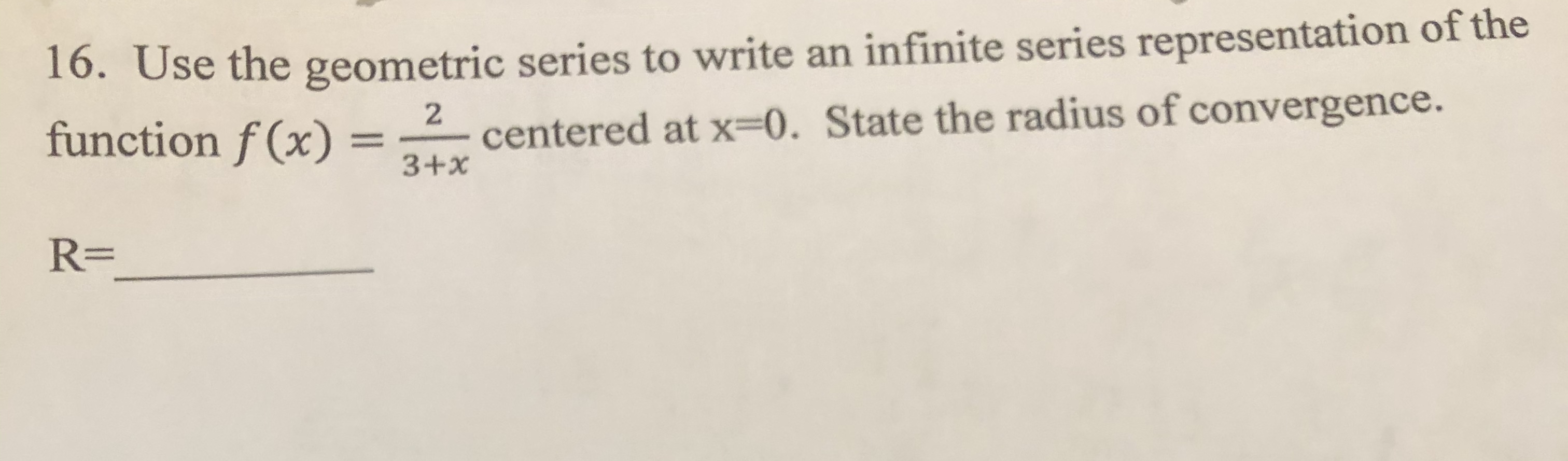 Answered 16 Use The Geometric Series To Write… Bartleby