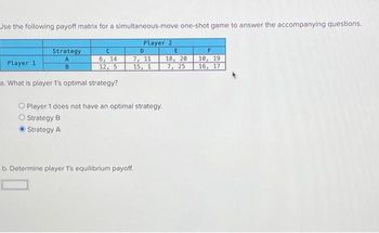 Solved Q1. (Chap 1: Game Theory.) In the simultaneous games