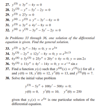 Answered: 28. 2y (3)-y