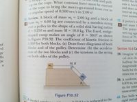 Answered: 2.00 kg and a block of 6.00 kg are… | bartleby