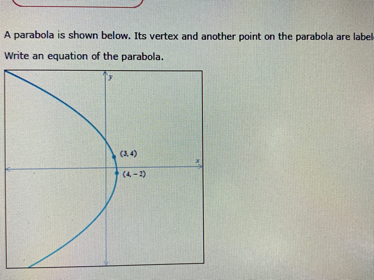 1) Sketch the parabola, and lable the focus, vertex and directrix. a) (y -  1)^2 = -12(x + 4) b) i) y^2 - 6y -2x + 1 = 0, ii) y =