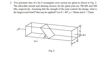 Answered: 2. Two Prismatic Bars Of A By B… | Bartleby