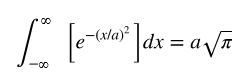 00
[e¯(xta)² ] dx = a√ñ
✓
00-