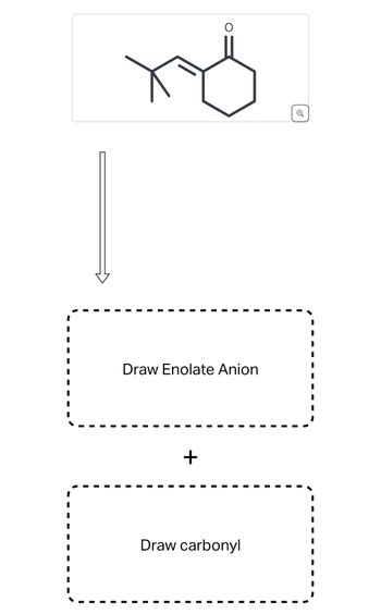 хо
Draw Enolate Anion
+
Draw carbonyl