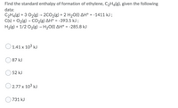 Answered Find the standard enthalpy of formation bartleby