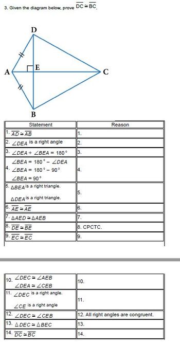 Given the diagram, which angles would be congruent under the