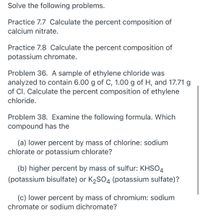 Answered Solve the following problems. Practice bartleby