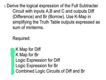 Answered: 1. Derive The Logical Expression Of The… | Bartleby