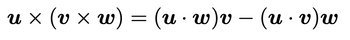 m(a . n) - a(m . n) = (mxa)
xn