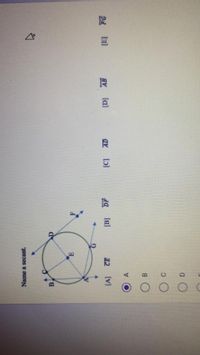 Name a secant.
B,
DF
2 回
[B]
[v]
A
