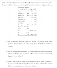 Answered: . Consider The Following Table Of… | Bartleby