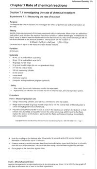 Answered Chapter 7 Rate of chemical reactions bartleby